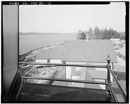 Light Tower, View Northeast From Light Platform, Southwest Side Of Boat House And Keeper
