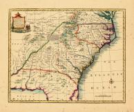 Map - Page 1, A New and Accurate Map of the Provinces of North & South Carolina Georgia