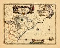 Map - Page 1, Virginiae partis australis et Floridae partis orientalis..